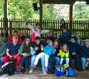 Gruppenfoto im Zoo von Amnéville